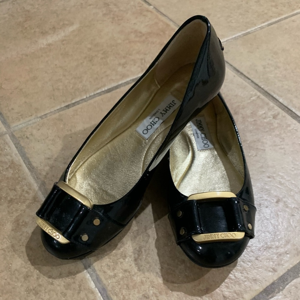 Patent leather Jimmy Choo Flats